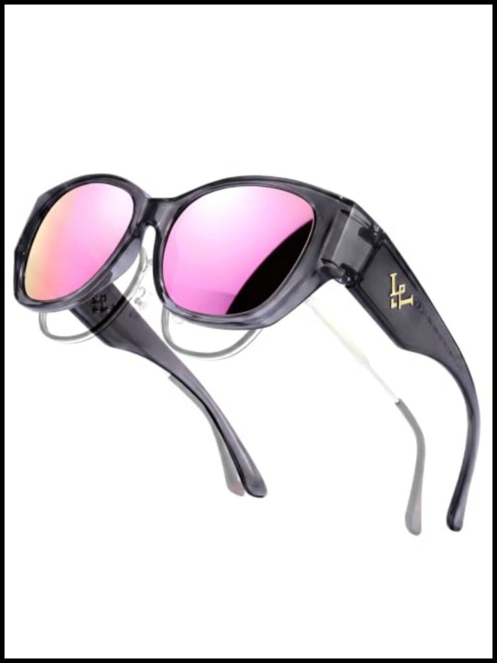 Polarized Fit Over Sunglasses Oversized UV Protection TR90 - Picture 1 of 6